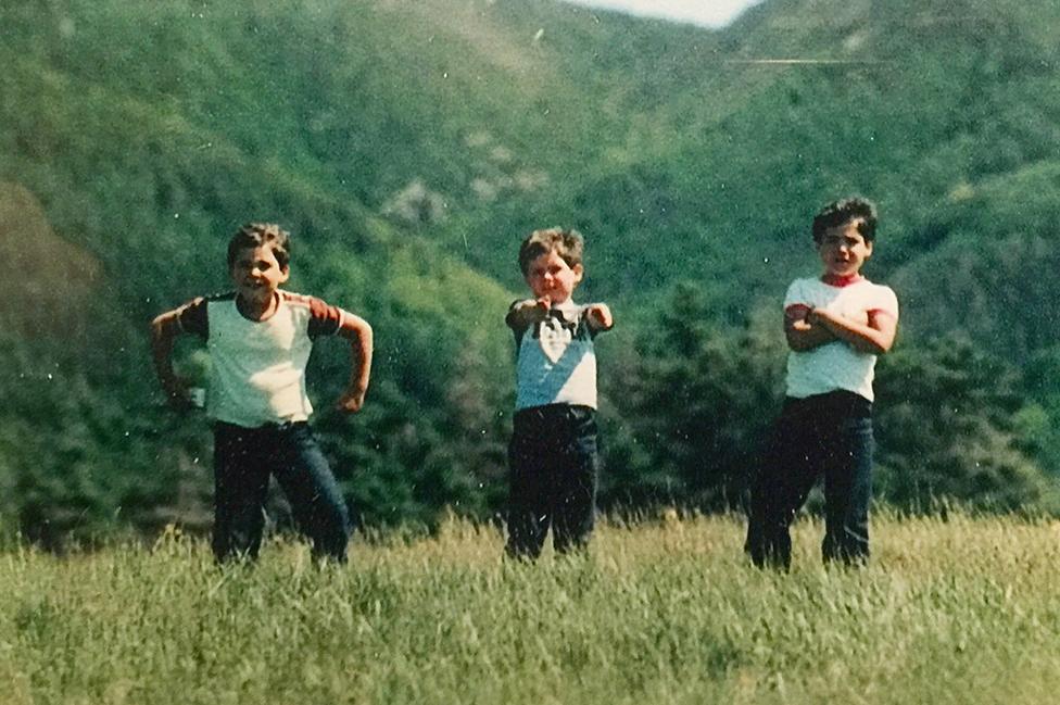 Jerry, Jesse and Josh in Cape Breton, 1980