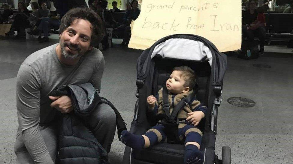 Sergey Brin at SFO