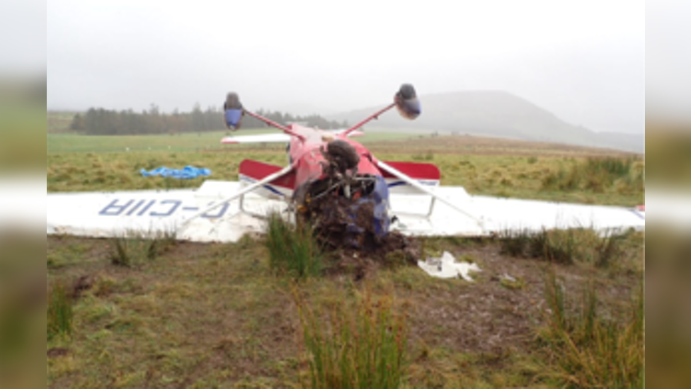 Crashed Cessna FRA 150L