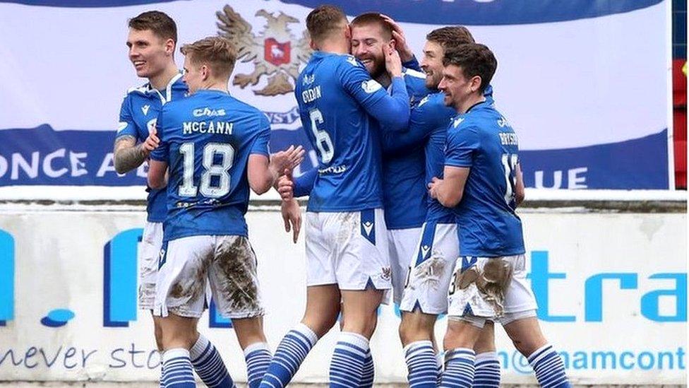 St Johnstone players