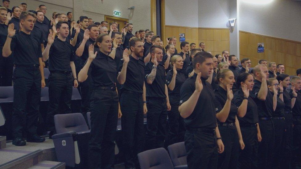 New officers take the oath