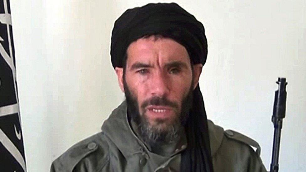 An undated image of Algerian jihadist Mokhtar Belmokhtar