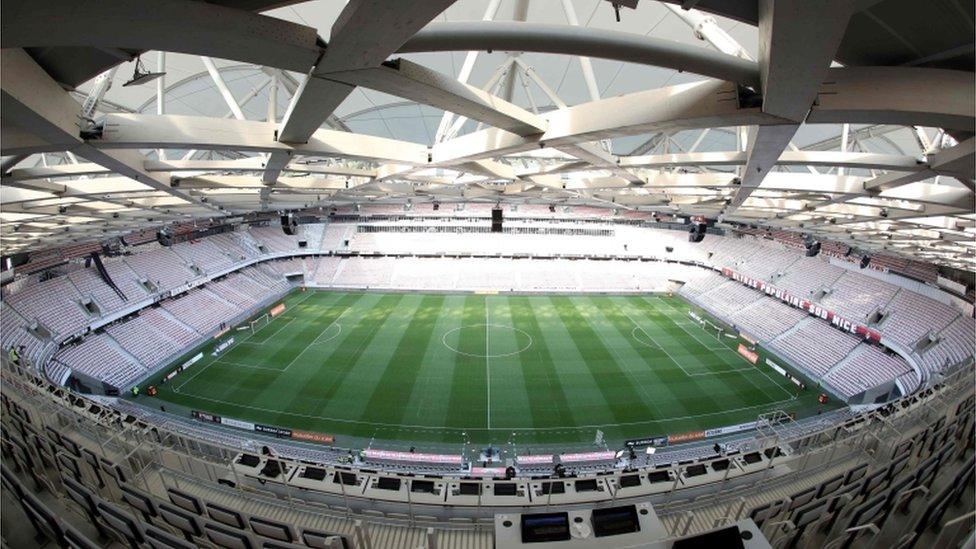 The Allianz Riviera stadium in Nice where the Northern Ireland v Poland game will take place at the Euro 2016 finals