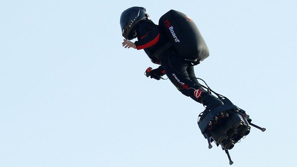 French inventor Franky Zapata takes off