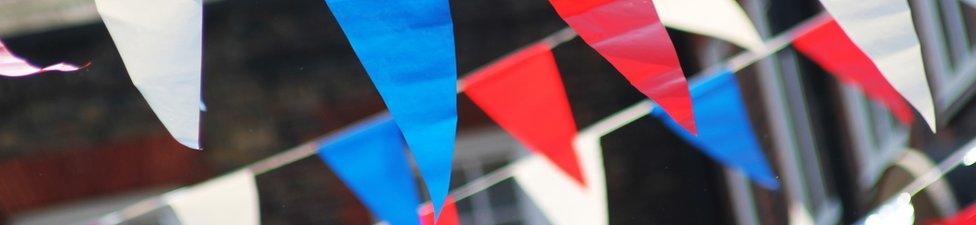 Red, white and blue bunting