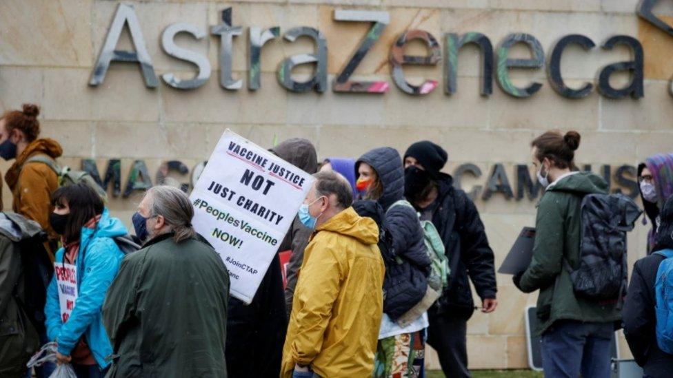 Protesters in Macclesfield