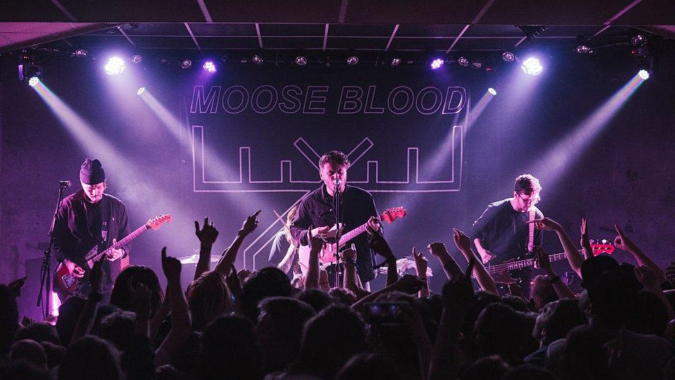 Moose Blood on stage in 2016