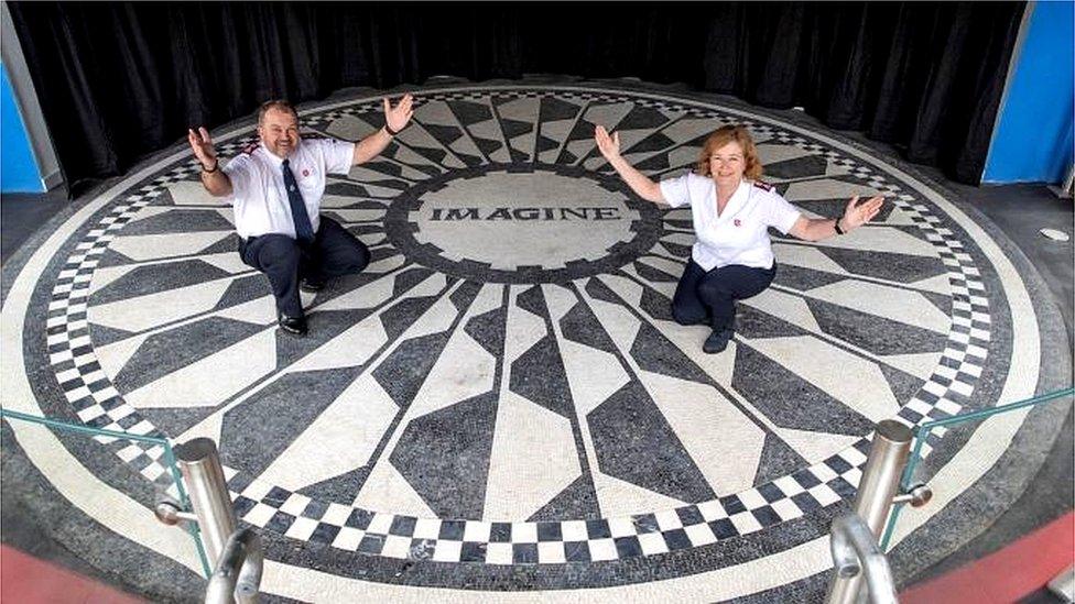 Imagine mosaic in Strawberry Field