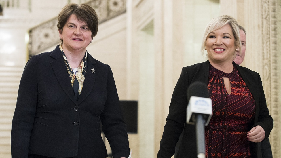 Arlene Foster and Michelle O'Neill