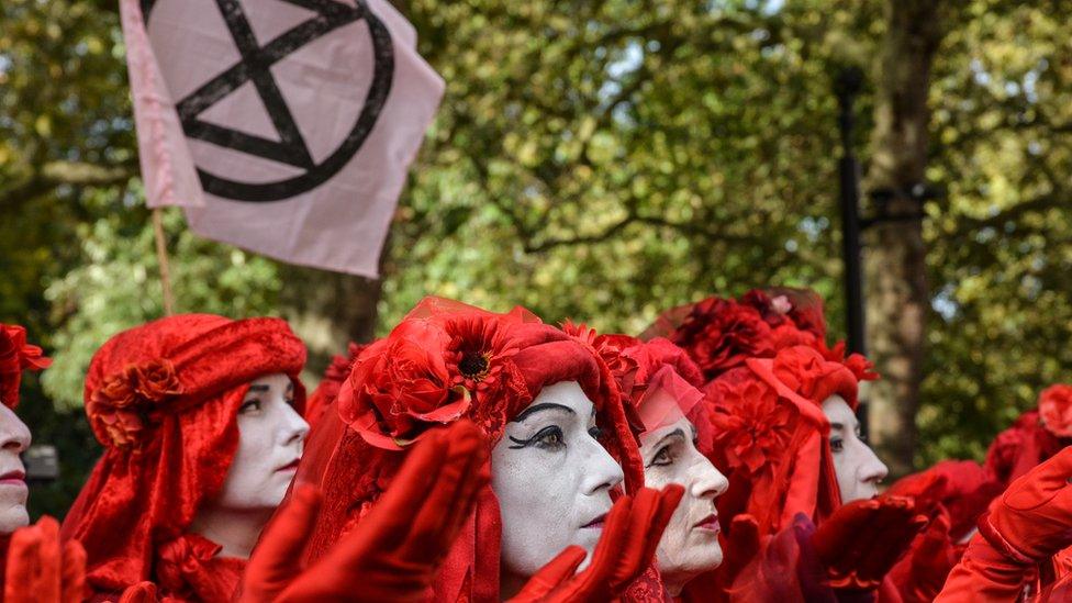 Extinction Rebellion protesters