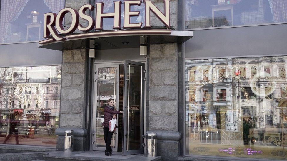 Roshen shop in Kiev (4 April)