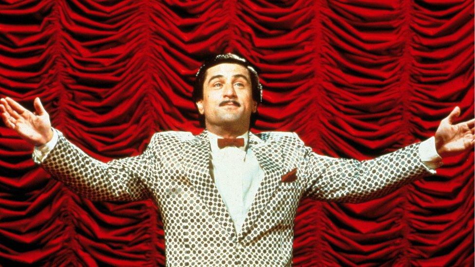 Robert de Niro as Rupert Pupkin in Martin Scorsese's film, The King of Comedy