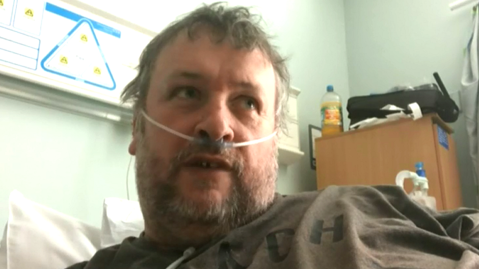 Jules Annan in Cheltenham General Hospital
