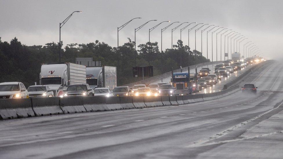 Traffic out of Louisiana