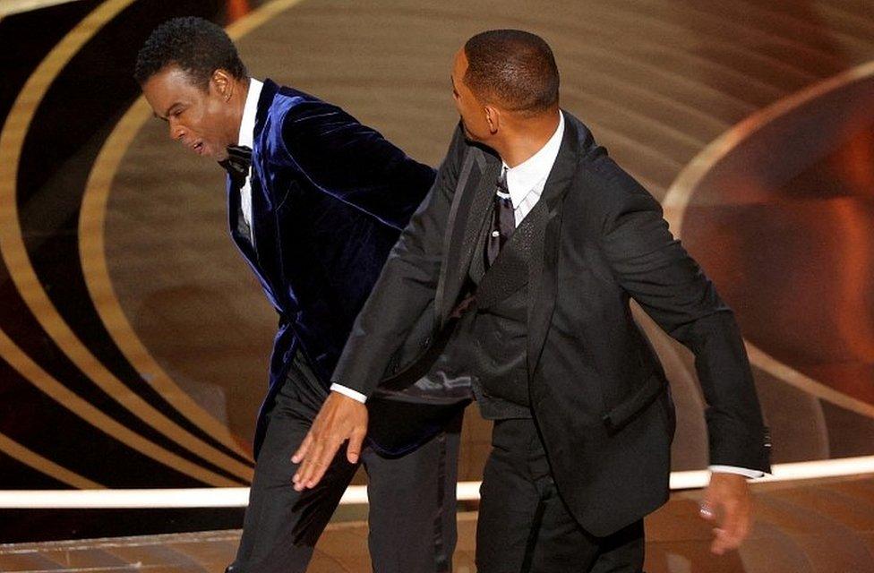 Will Smith hits Chris Rock at the Oscars