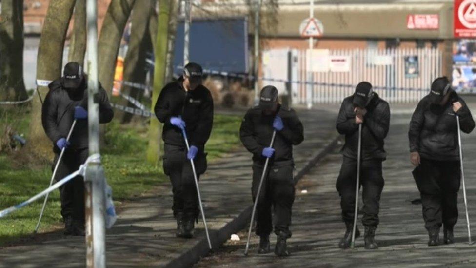 Officers at the scene