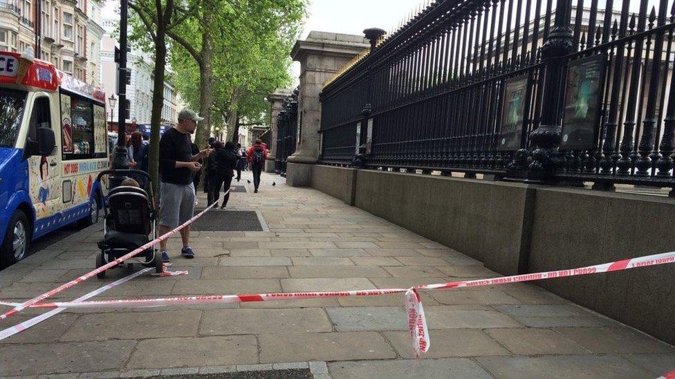 The British Museum was temporarily closed while police dealt with the activists on the building