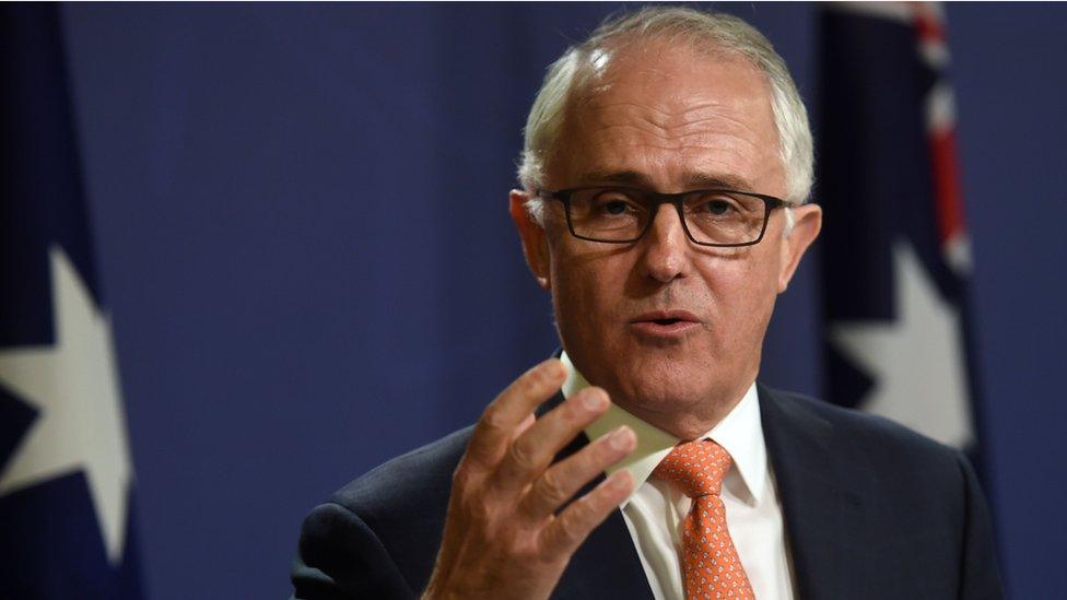 Australia's Prime Minister Malcolm Turnbull