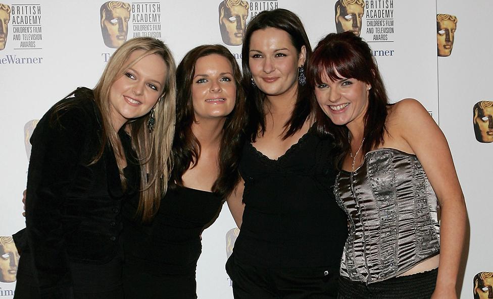 Laura Conway (far left) and her sisters photographed at an event in 2005