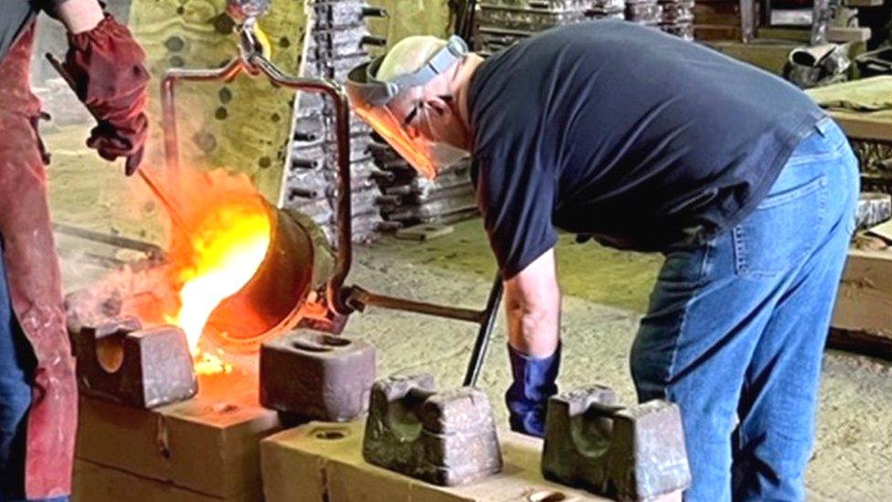 Foundry workers at Archibald Young