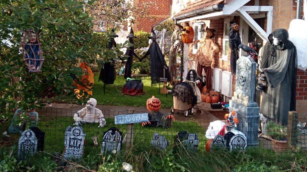 Kirsty Hall's Bristol Halloween display