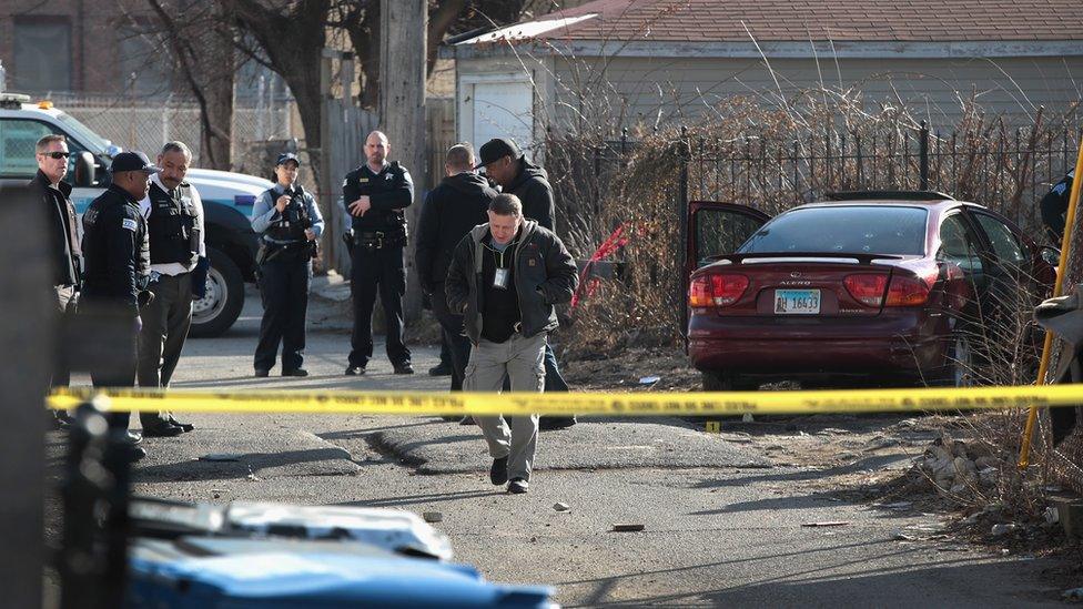 Chicago crime scene