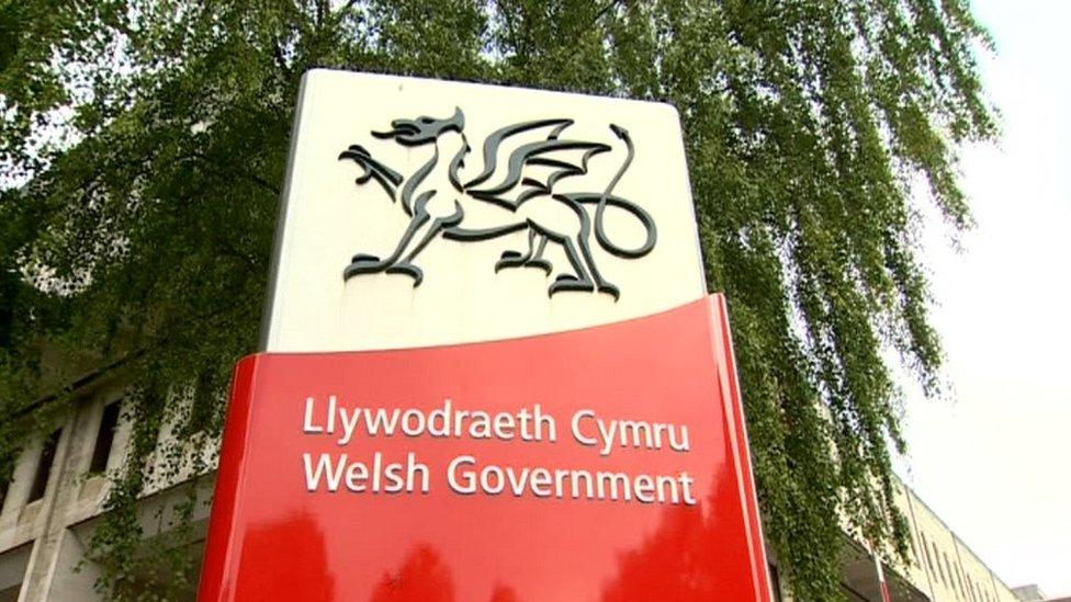 Arwydd Llywodraeth Cymru