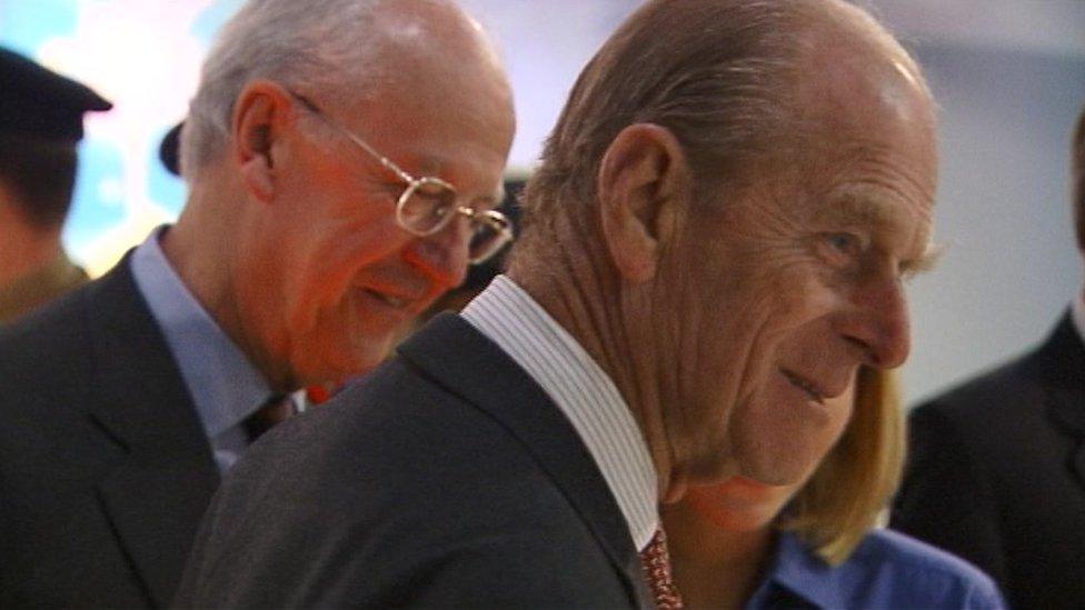 Prince Philip at National Space Centre