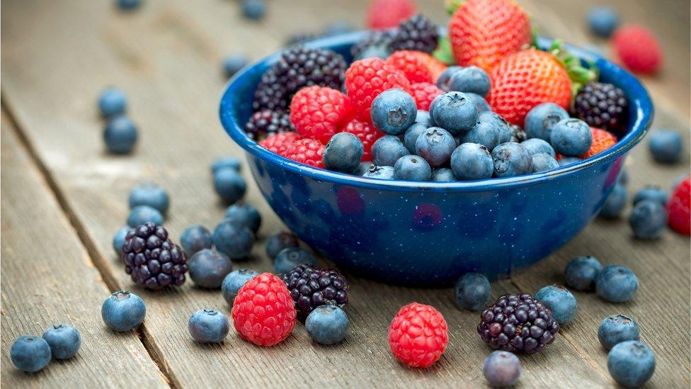 Berries in a bowl