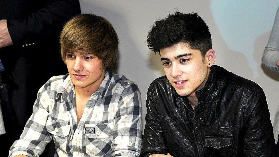 Liam with Zayn Malik in 2010