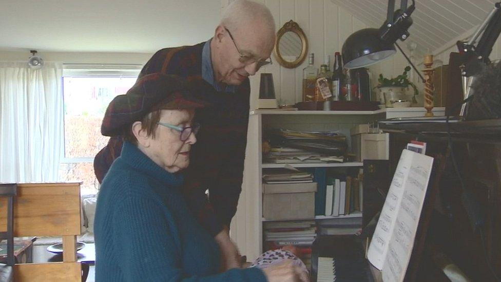 Michael Turnbull with his wife, Mary