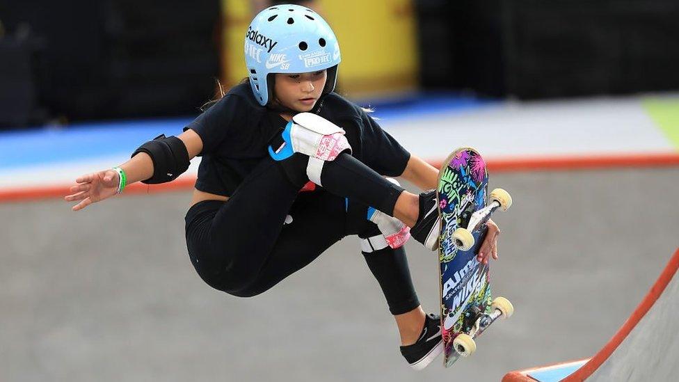 Sky-brown-skateboarding.