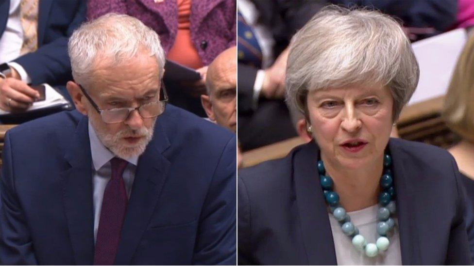 Jeremy Corbyn and Theresa May