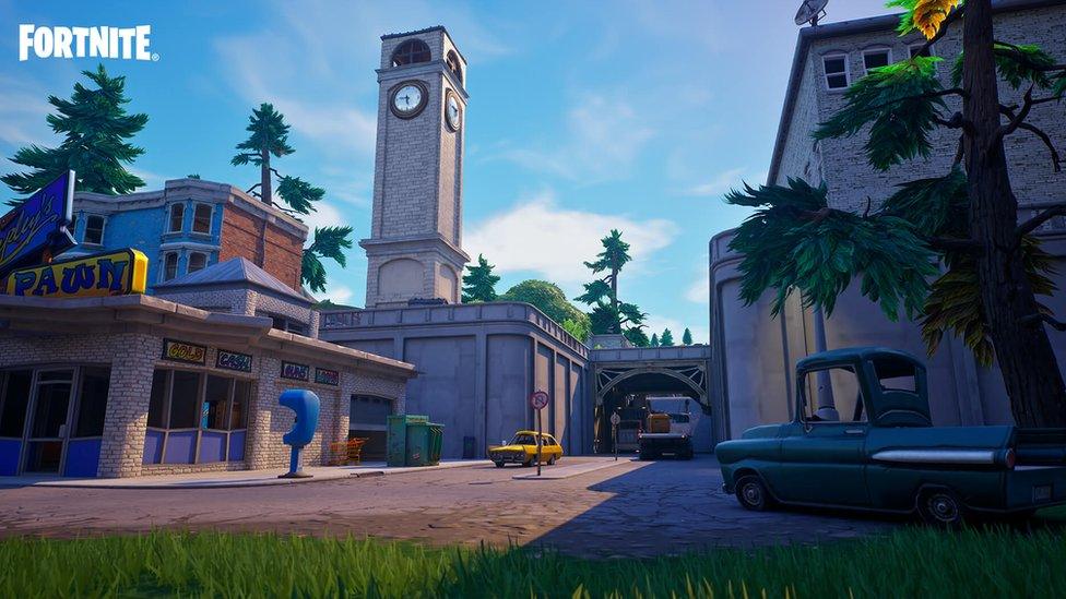 Fortnite tilted towers location