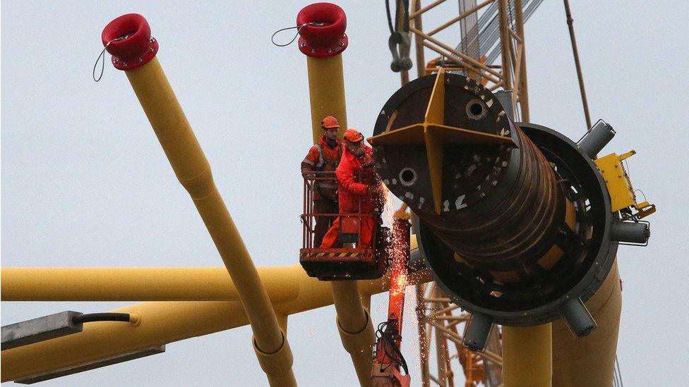 Work on turbine jackets at BiFab's Burntisland site