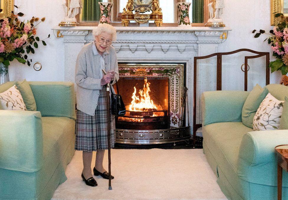 Queen Elizabeth II at home in Balmoral in the last photo taken of her