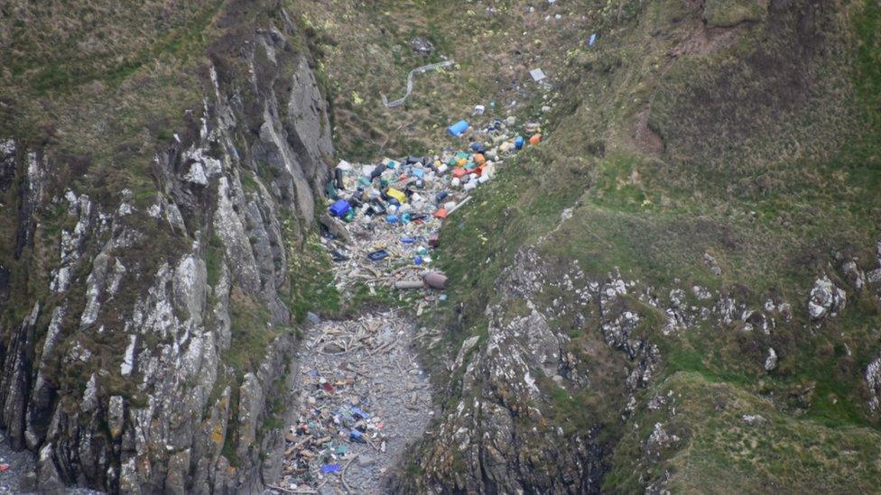 Solway coast litter