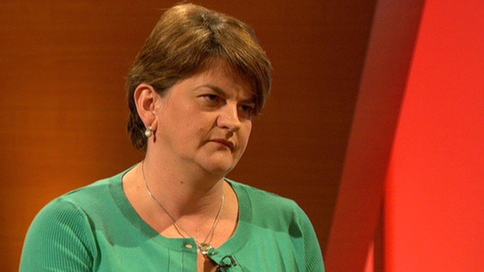 The DUP's Arlene Foster