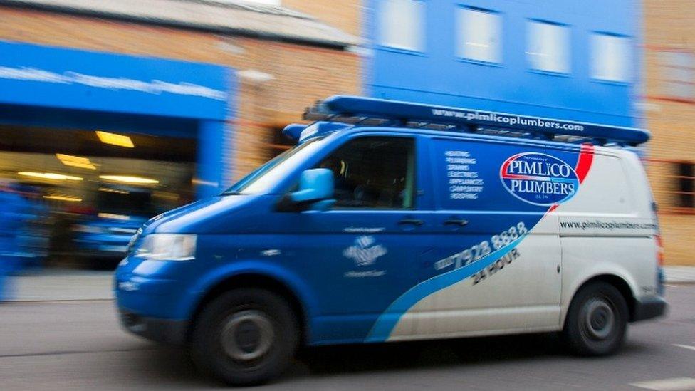 Pimlico Plumbers van