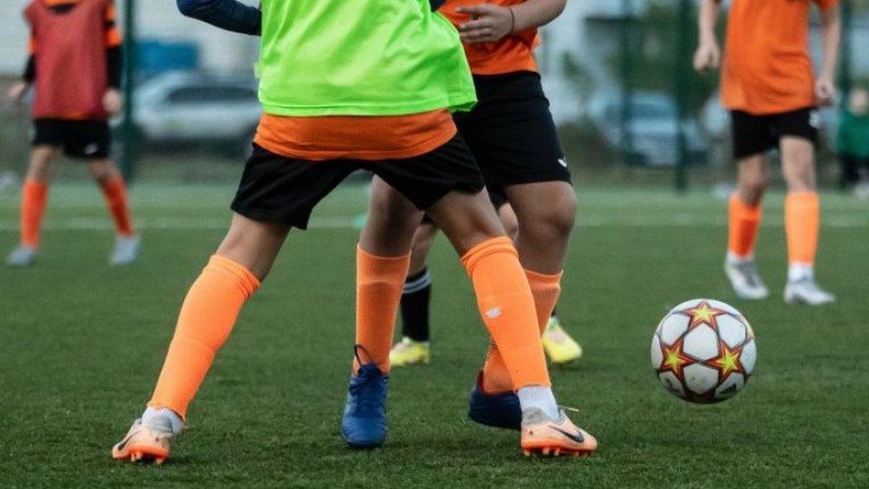 Generic picture of children playing football