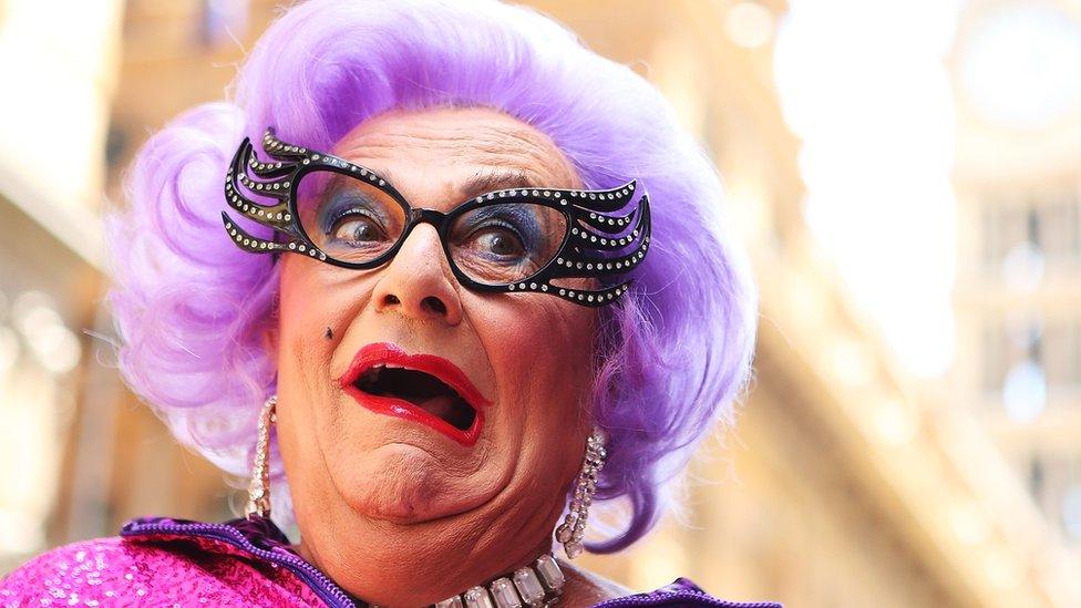 Barry Humphries as Dame Edna Everage