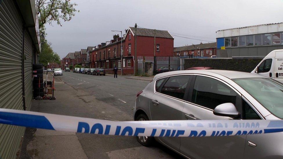 Stabbing scene Bolton