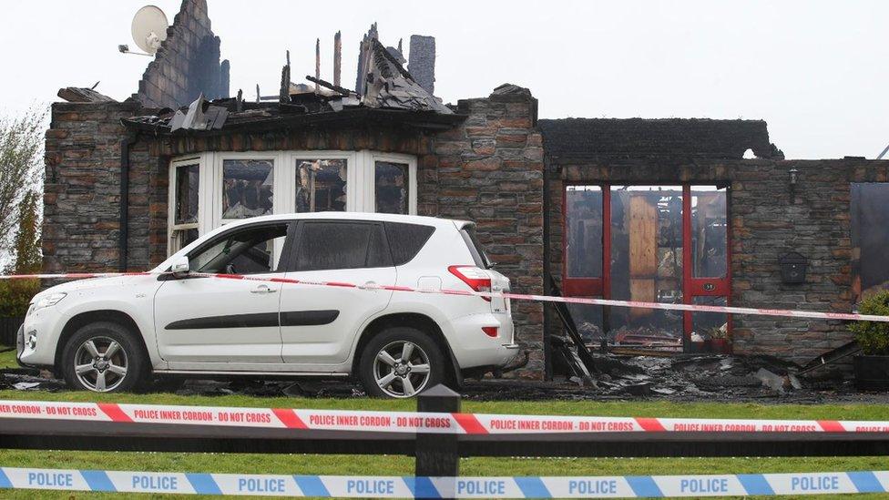 Damage caused by fire at house in Dungannon, County Tyrone