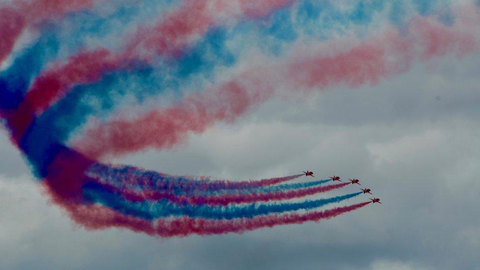 Red Arrows at RAF Cosford Air Show