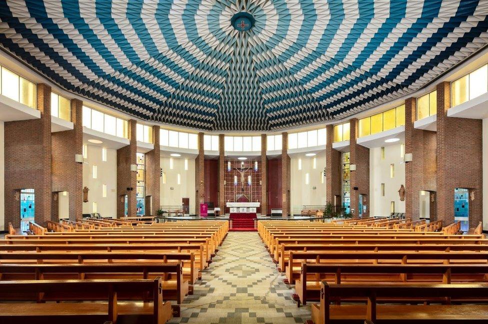 Interior of the church