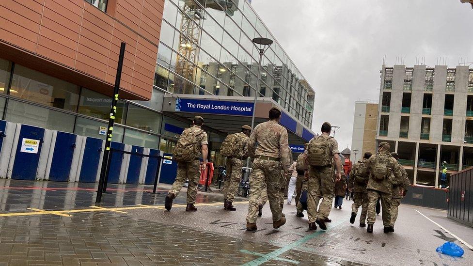 Army at Royal London Hosp