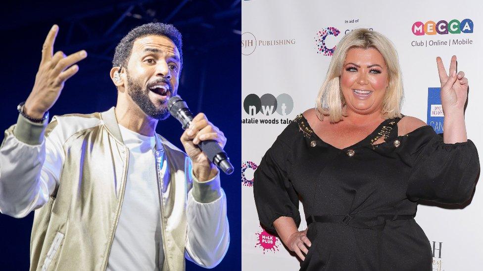 Craig David and Gemma Collins