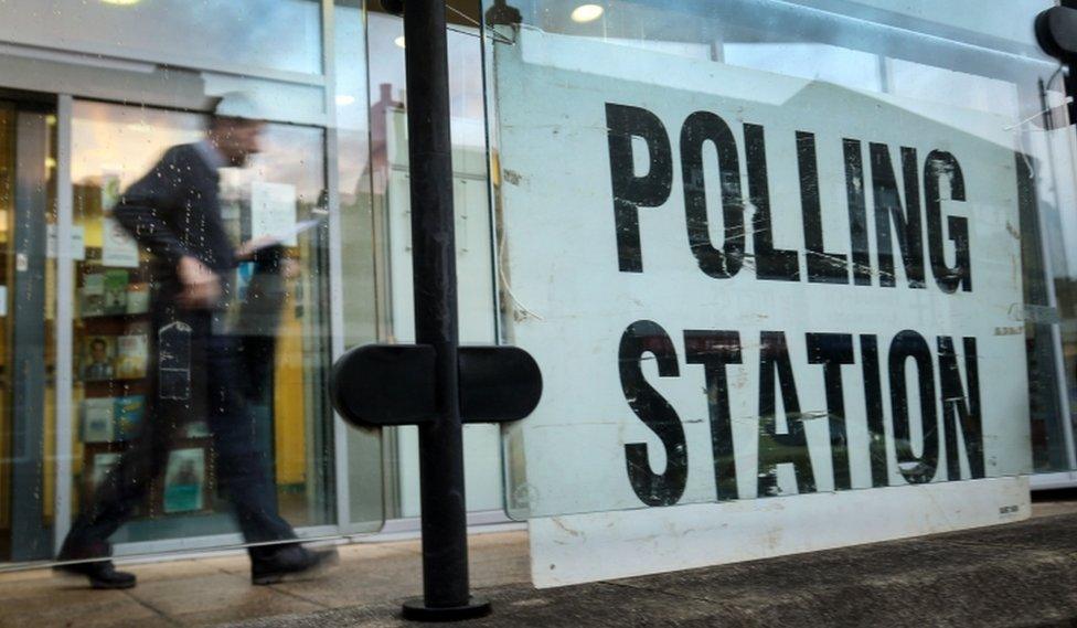 A voter at Birstall library polling station in the UK a few days before the 2016 Brexit referendum.