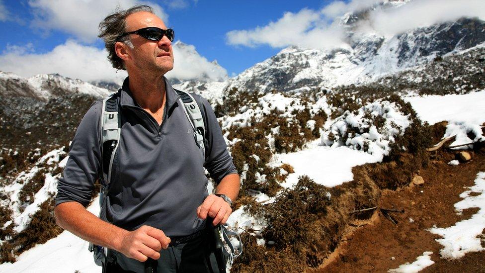 Sir Ranulph Fiennes on Mount Everest