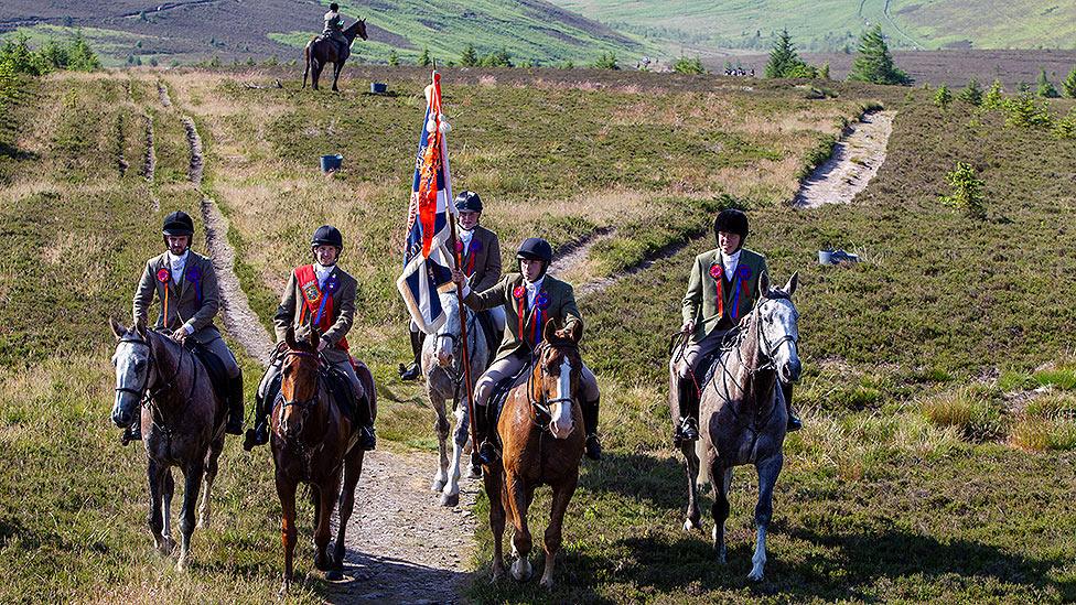 Selkirk Common Riding horses